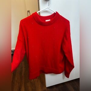 CUTE RED SWEATER